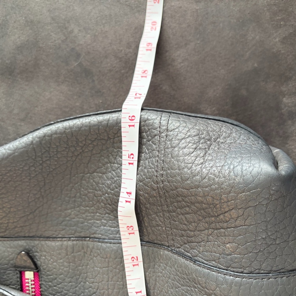 Coach Legacy Molly Large 2012 Gray Pebbled Leather Satchel Pink Zip 20201 - Picture 5 of 12